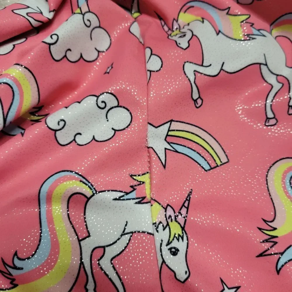 Arshiner unicorn gymnastics Unitard 10/12